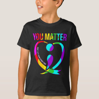 T-shirt Vous Problème Bonheur Sensibilisation au Suicide G