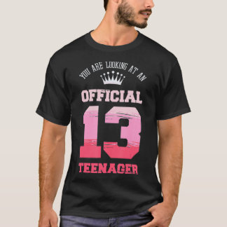 T-shirt Vous Regardez Un Officiel Teenag De 13 Ans