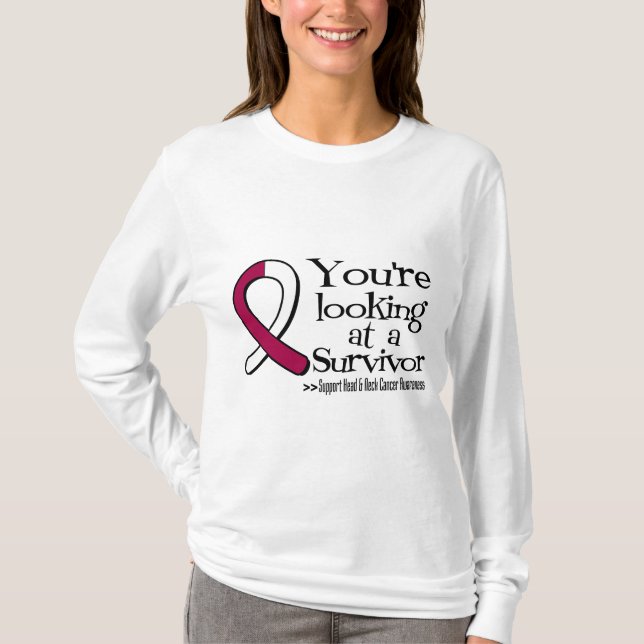 T-shirt Vous regardez un survivant principal de Cancer de (Devant)