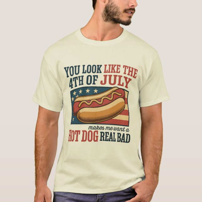 T-shirt Vous Ressemblez À La 4 juillet - Fête De L'Indépen (Devant)