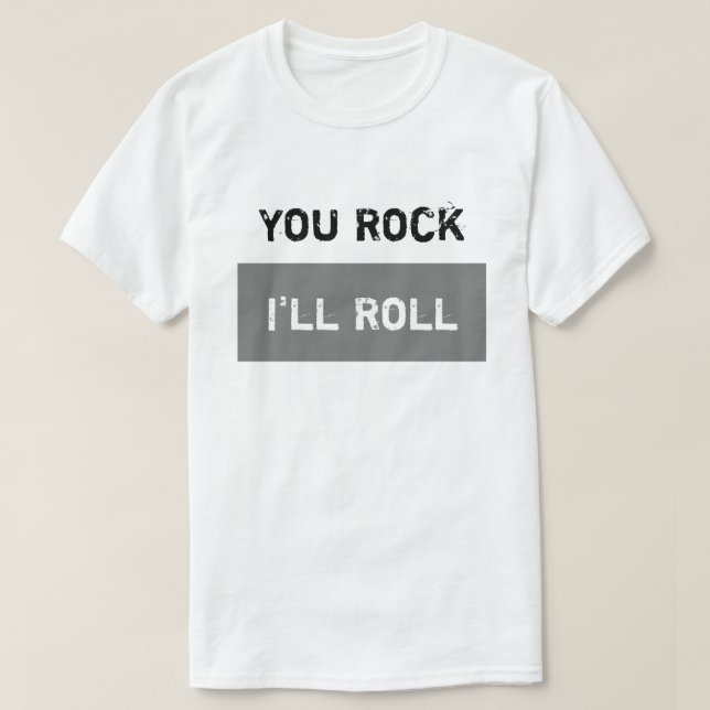 T-shirt Vous Rock - Je vais rouler (Design devant)