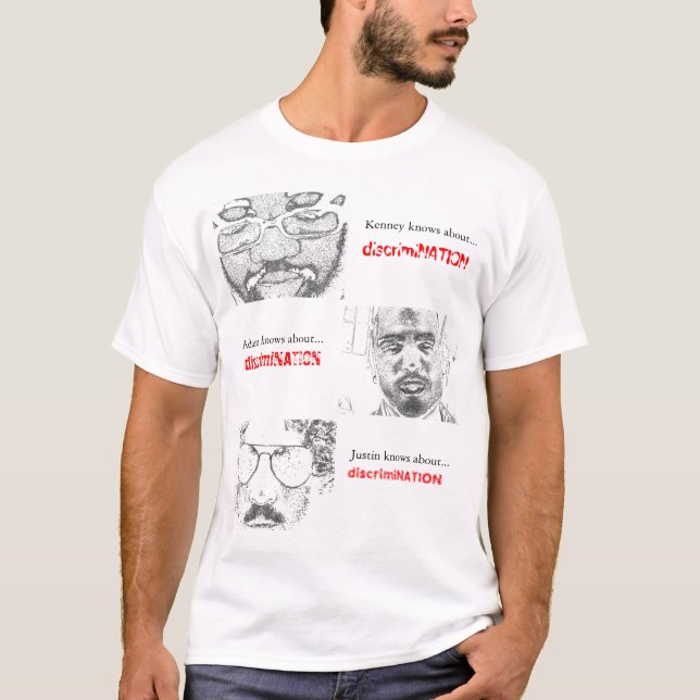 T-shirt "Vous savez T-shirt… discrimination" (Devant)