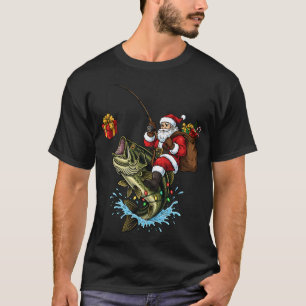 T-shirt Vous souhaite un très beau Fishmas drôle de pêche