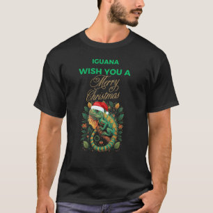 T-SHIRT VOUS SOUHAITEZ UNE IGUANA JEUNE NOËL