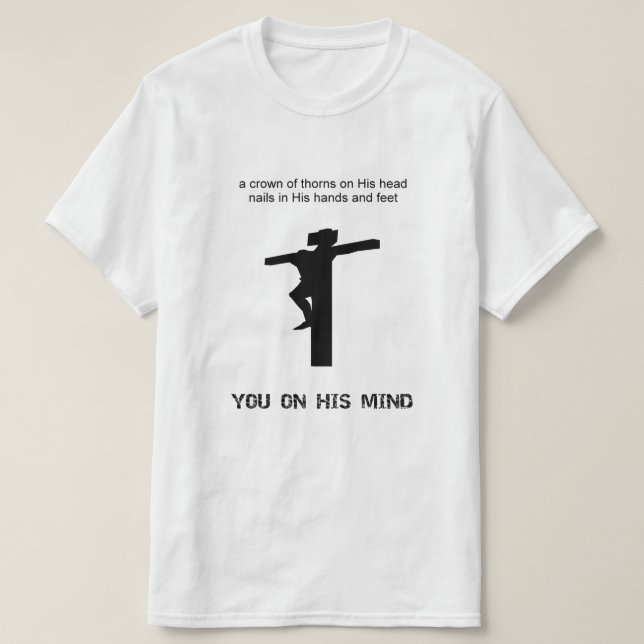 T-shirt Vous sur son esprit (Design devant)