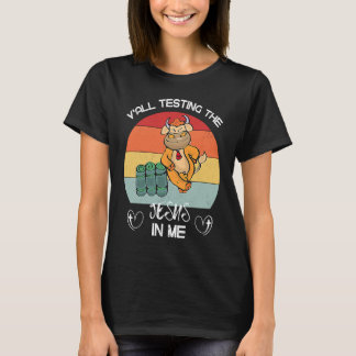 T-shirt Vous Testez Le Jésus En Moi Église Drôle Sarcast