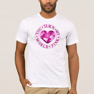 T-shirt VOUS TOURNEZ MON MONDE ROSE Romantique conception