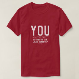 T-shirt VOUS - Une chemise MisterP