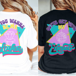 T-shirt Vous voulez être mon amoureux Drôle Retro 90s Bach