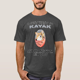 T-shirt Vous Voulez Kayak Hang W Chien Corgi