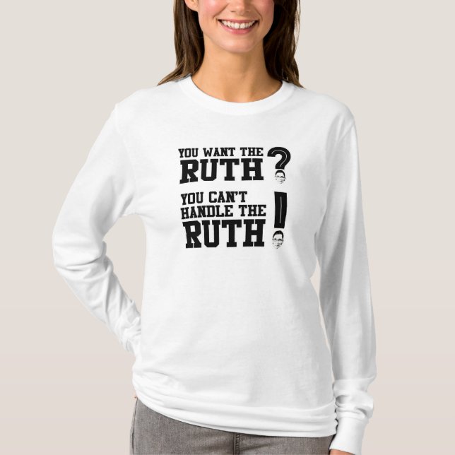 T-shirt Vous voulez Ruth - vous ne pouvez pas manipuler (Devant)