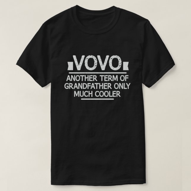 T-shirt Vovo Définition Drôle Signification Drôle Drôle Gr (Design devant)
