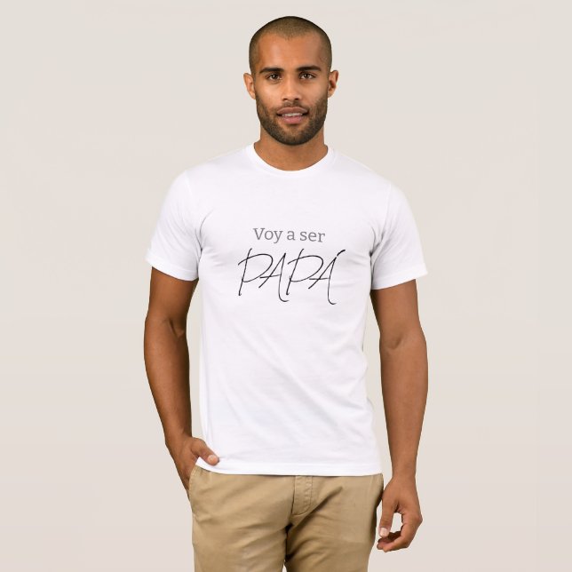 T-shirt Voy a ser PAPÁ (Devant entier)