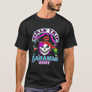 T-shirt Voyage à Bahamas 2021 enterrement de vie de jeune 