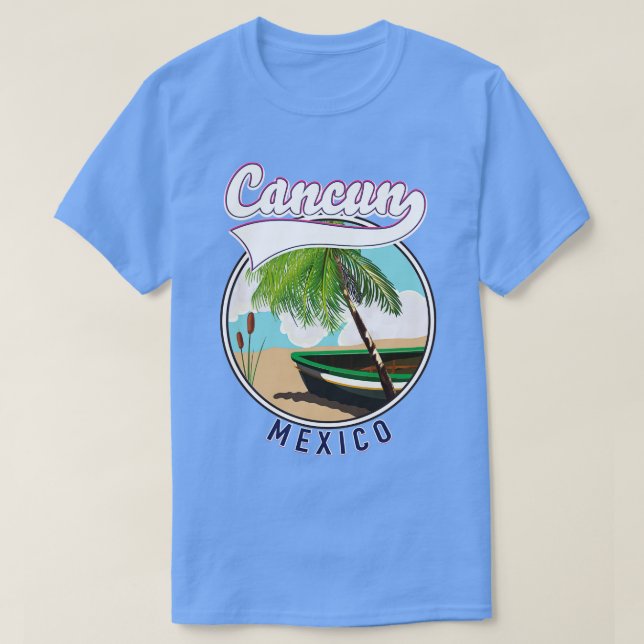 T-shirt Voyage à Cancun au Mexique (Design devant)