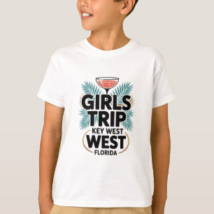 T-shirt Voyage à Key West pour filles Meilleures amies Flo