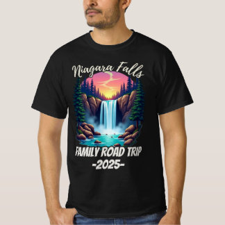 T-shirt Voyage à Niagara Falls en famille pour hommes