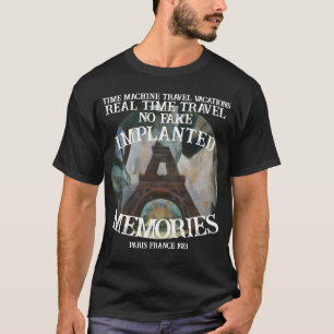 T-shirt Voyage à Paris France Tour de vacances TimeMachine