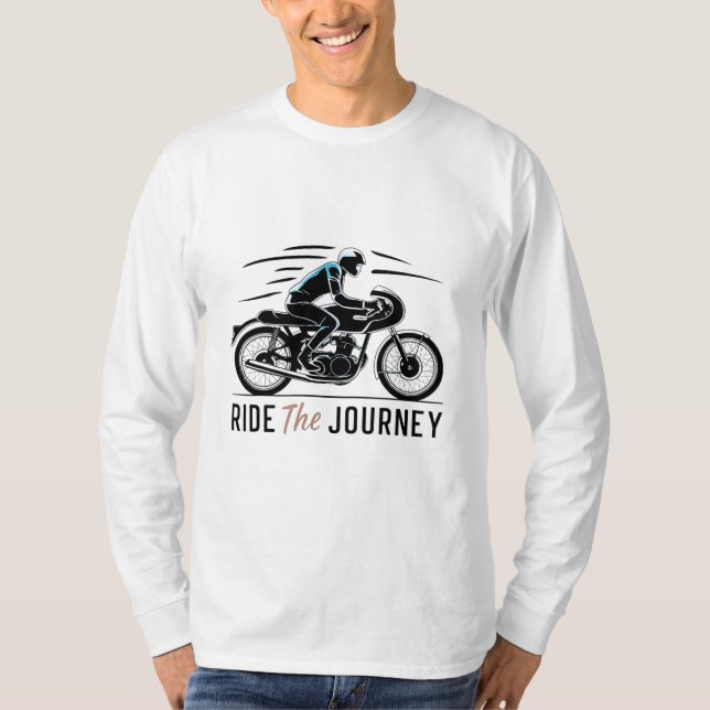 T-shirt Voyage à pied - Design élégant du logo du vélo (Devant)
