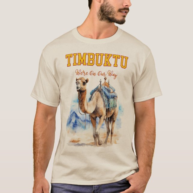 T-shirt Voyage à Tombouctou : Expédition de chameaux (Devant)
