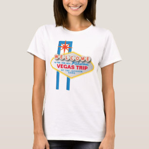 T-shirt Voyage à Vegas avec l'emblème Bienvenue à Las Vega