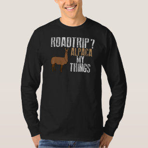 T-shirt Voyage Alpaca Mes choses Drôle Voyage Vacances P