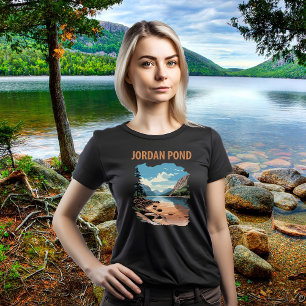 T-shirt Voyage au Lac Jordan Acadia Bleu