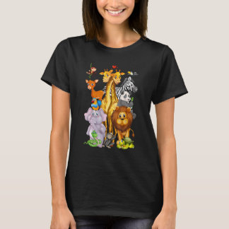 T-shirt Voyage au zoo Animaux de zoo mignons