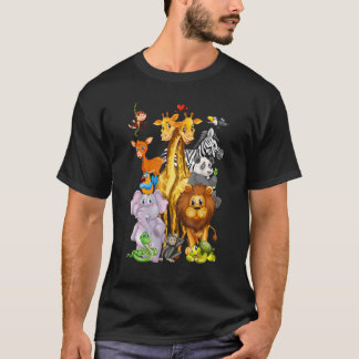 T-shirt Voyage au zoo Animaux de zoo mignons