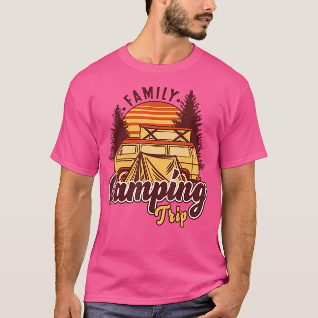 T-shirt Voyage Camping en famille2023 Réunion d'équipage C (Devant)