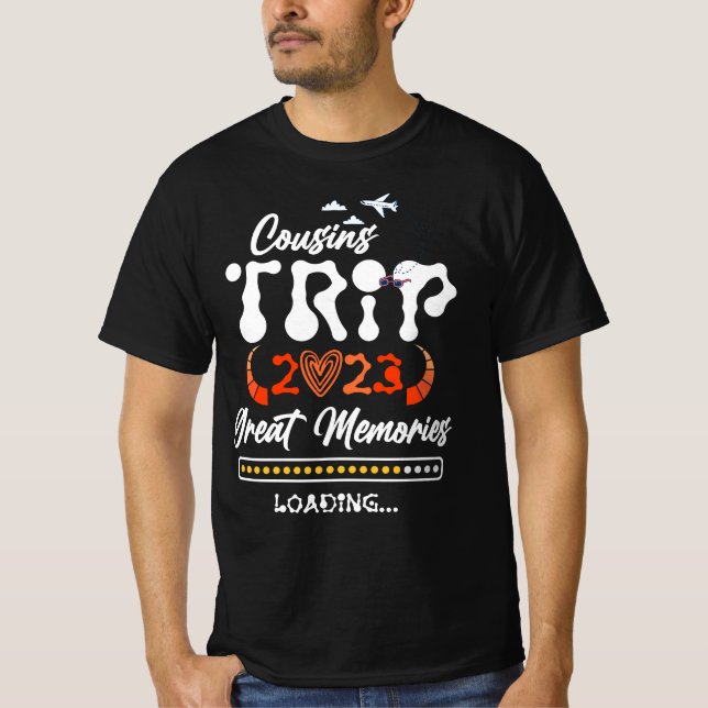 T-shirt Voyage Cousins 2023 Grands souvenirs Chargement de (Devant)