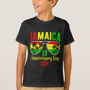 T-shirt Voyage d'anniversaire à Jamaïque 2026 Vacances pou