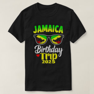 T-shirt Voyage d'anniversaire en Jamaïque 2025 Drôle de te