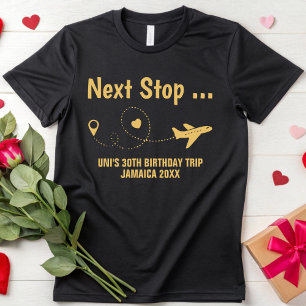 T-shirt Voyage d'anniversaire personnalisé Voyage entre fi
