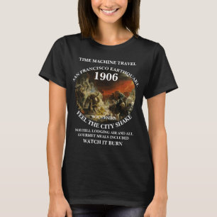T-SHIRT VOYAGE DANS LA MACHINE À REMONTER LE TEMPS SÉISME