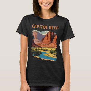 T-shirt Voyage dans le désert de roche rouge de Capitol Re