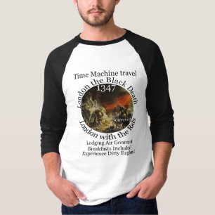 T-SHIRT VOYAGE DANS LONDRES MACHINE À TEMPS 1347 PESTE NOI