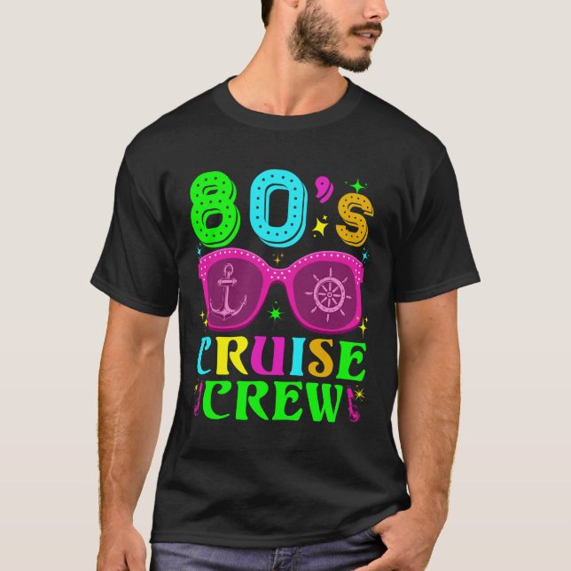 T-shirt Voyage de croisière 1980s Retro Style 80's Cruise (Devant)