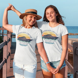 T-shirt Voyage de croisière en famille Retro Correspondant