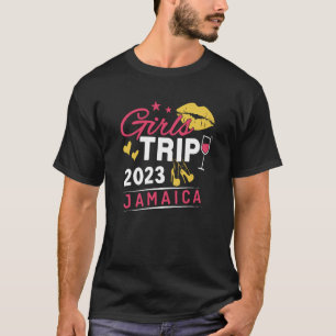 T-shirt Voyage de filles 2023 Jamaïque Week-end Voyage Gro