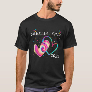 T-shirt Voyage de filles 2023 Vacances d'été Best Friend B