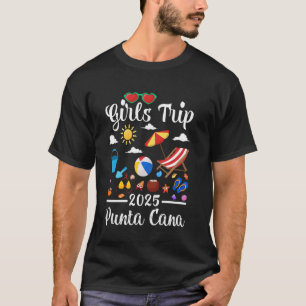 T-shirt Voyage de filles 2025 Vacances d'été Plage de Punt