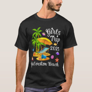 T-shirt Voyage de filles 2025 Vacances d'été Texas Galvest