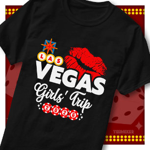 T-shirt Voyage de filles 2026 Las Vegas Meilleur voyage d'