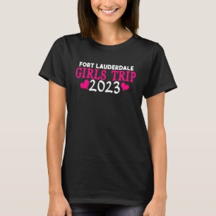T-shirt Voyage de filles à Fort Lauderdale 2023 Partie d'