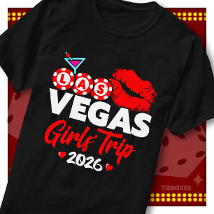 T-shirt Voyage de filles à Las Vegas 2026 Fête au casino R