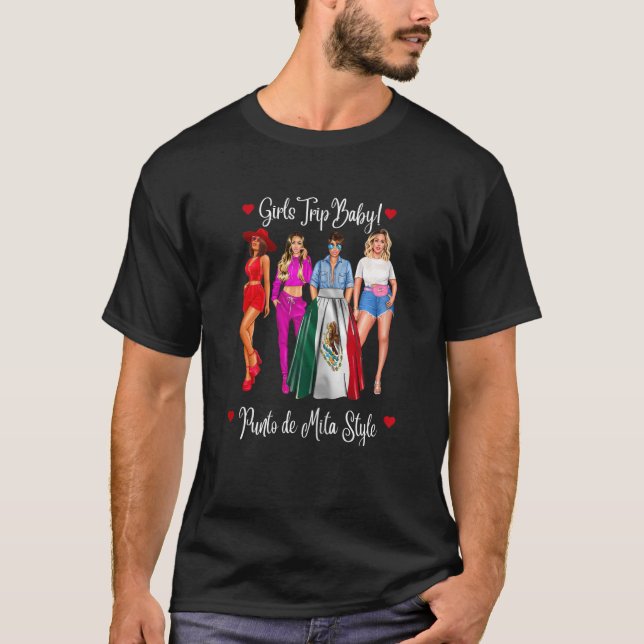 T-shirt Voyage de filles à Punta De Mita pour femmes Latin (Devant)