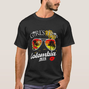 T-shirt Voyage De Filles Colombie 2023 Chemises Pour Femme