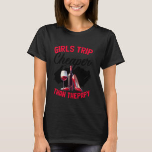 T-shirt Voyage de filles drôle Bachelorette Fête du vin Fi