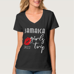 T-shirt Voyage de filles en Jamaïque 2022 pour femmes ente